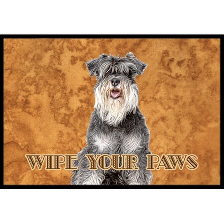 Carolines Treasures Schnauzer Wipe your Paws Indoor or Outdoor Mat CA75513